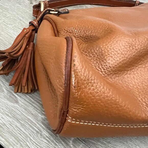 Dooney and Bourke Pebble Grain Tassel Shoulder Bag - Picture 5 of 7